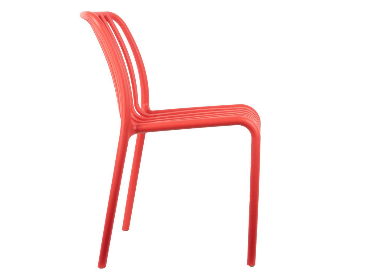 KRZESŁO DINING CHAIR GLEE - jasnoczerwony, Basics, tworzywo sztuczne (42/58/79cm) - Leitmotiv