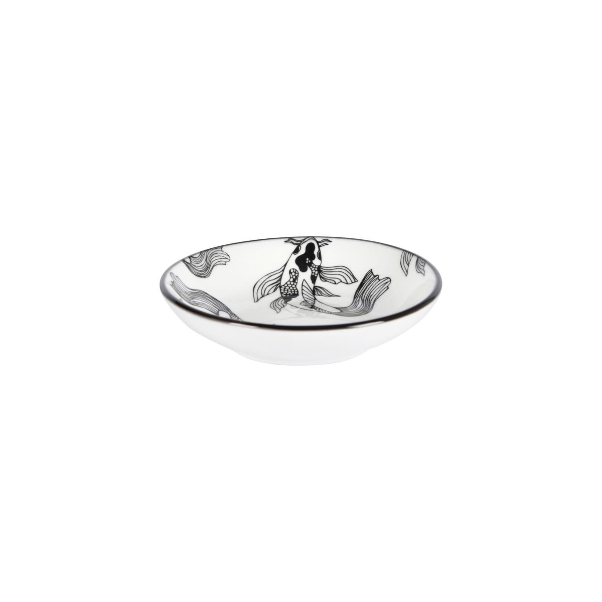 Dipschale Shiva in Schwarz/Weiß  Ø ca. 10,1cm - Weiss/Schwarz, Lifestyle, Keramik (10.1/2,4cm) - Mömax