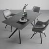 STOL MED ARMSTÖD ADRIANA - grå/svart, Modern, metall/trä (61/85/62,5cm) - Premium Living