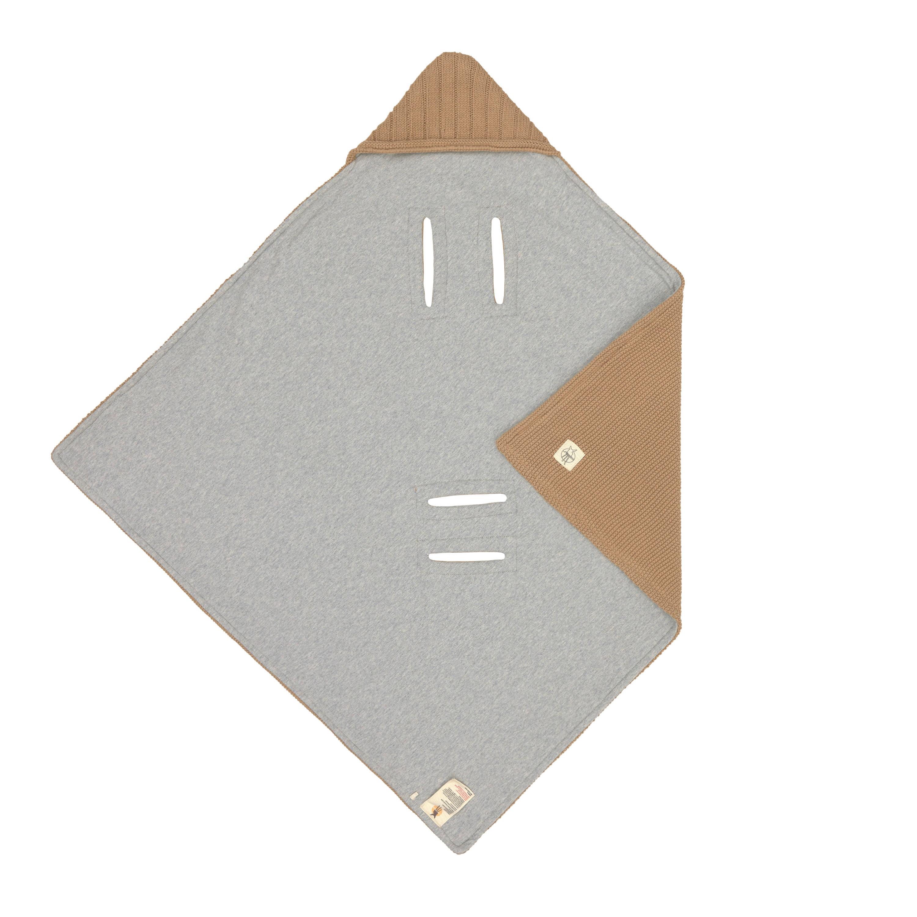 BECIK 1542014302 - kolor piaskowy/szary, Basics, tkanina (78/0,5/78cm) - Lässig