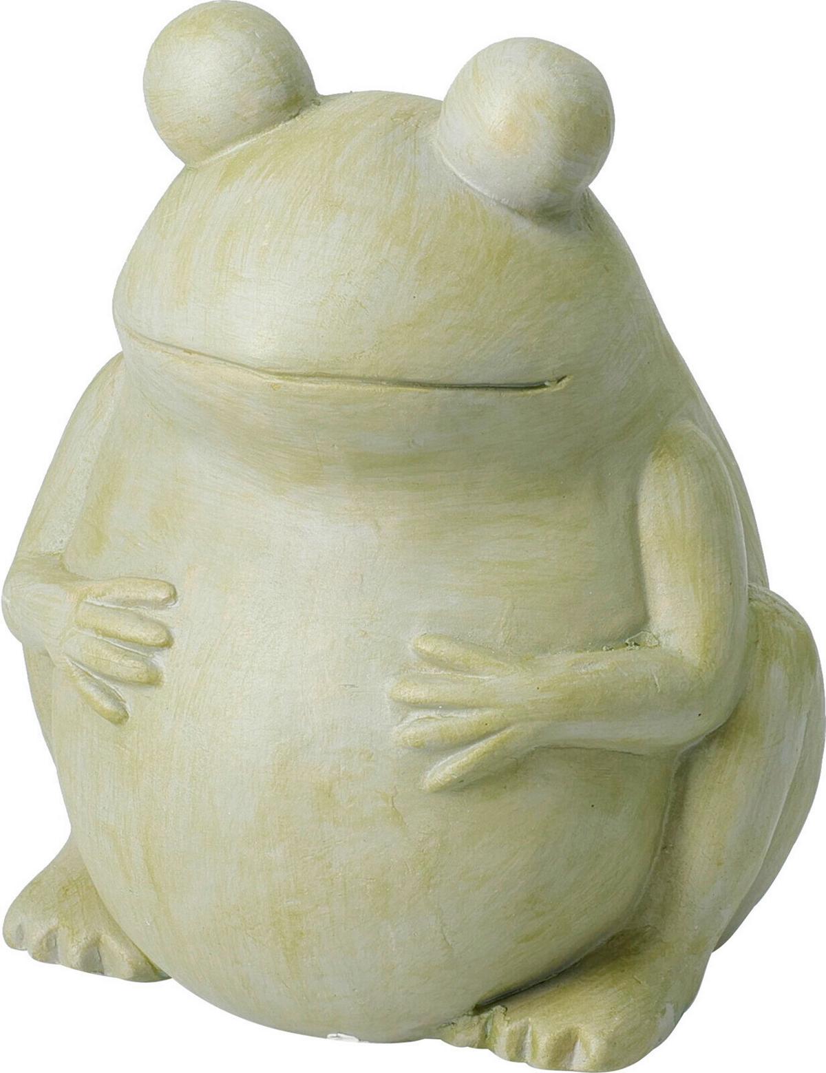 Dekor Béka Froggy - zöld, kerámia