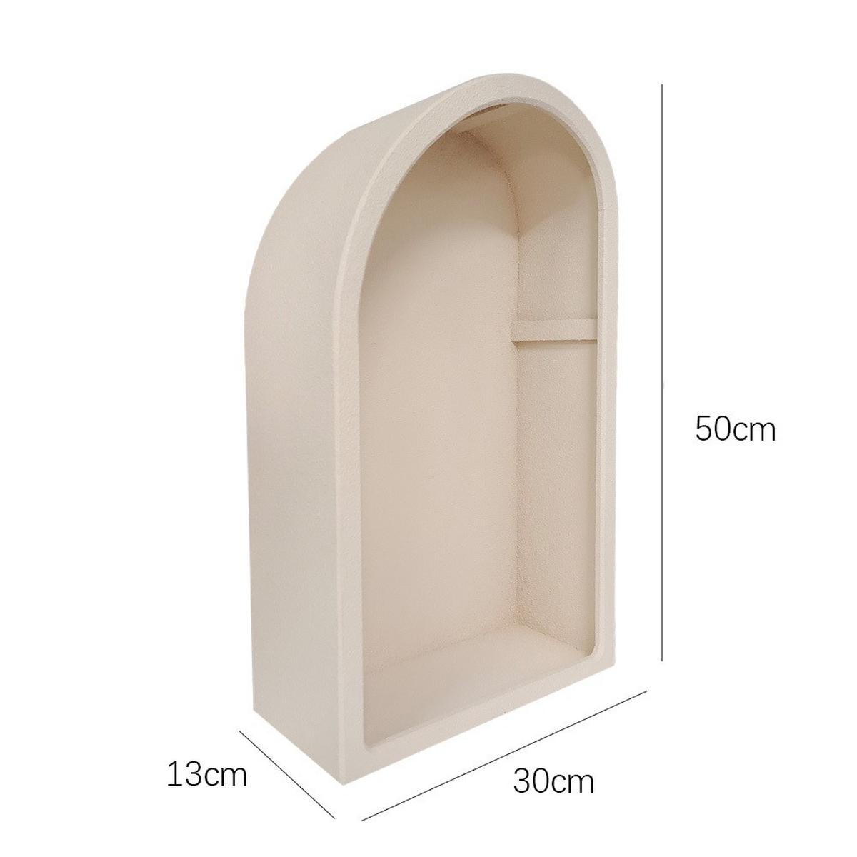 Wandregal Wilma Hellbraun - Hellbraun, LIFESTYLE, Holzwerkstoff (30/50/13cm) - Premium Living
