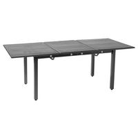 Gartentisch Toulouse Grau ausziehbar ca. 200x74x90cm - Grau, Basics, Metall (140-200/74/90cm) - Gardenson