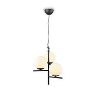 Pendelleuchte Pure Schwarz max. 28 Watt - Schwarz/Weiß, MODERN, Glas/Metall (40/150cm) - Trio Leuchten
