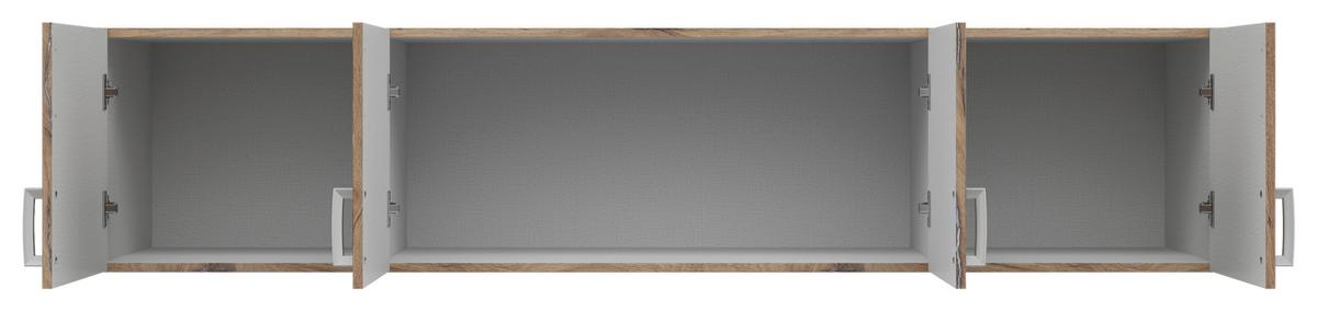 Dulap superior BRANDO 4 - culoare lemn stejar, Konventionell, material pe bază de lemn (181/39cm)