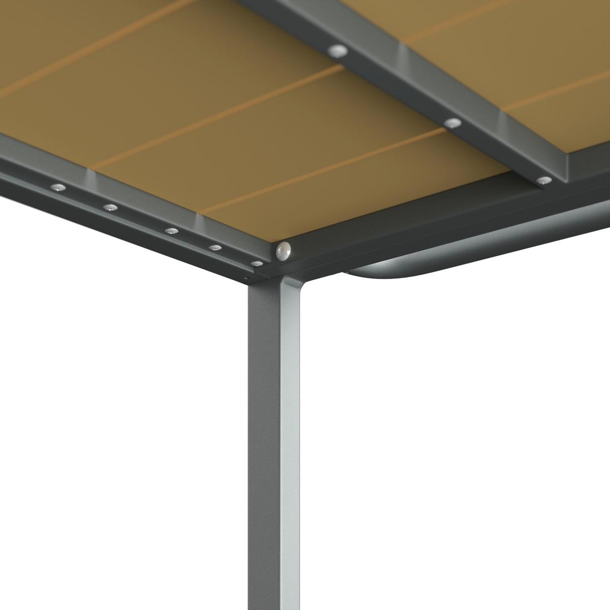 Outdoorküche Levi 1 Anthrazit/Naturfarben - Anthrazit/Naturfarben, Modern, Kunststoff/Metall (67cm)