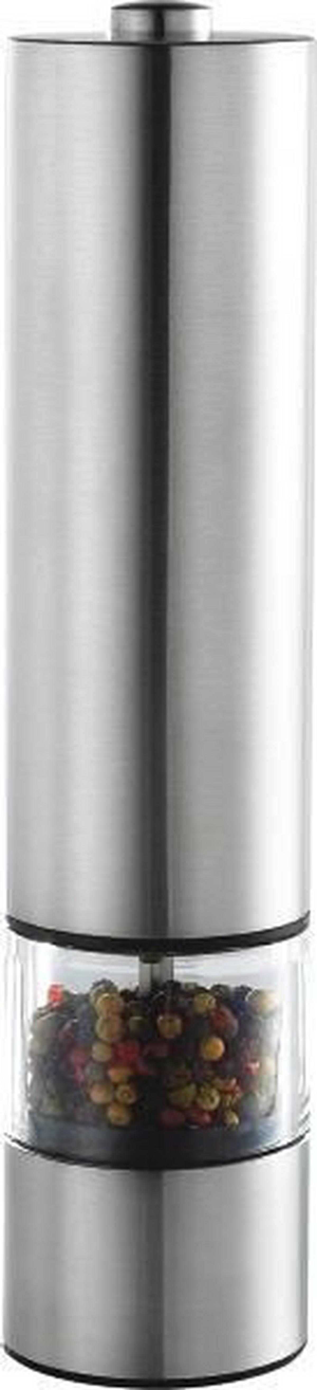 MŁYNEK ELEKTRYCZNY SÓL/PIEPRZ 147-120 - kolor stalowy, Basics, metal (22cm) - Justinus