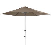 Sonnenschirm Expert Auto Tilt Greige ca. 320cm - Greige/Alufarben, Basics, Textil/Metall (320cm) - Doppler