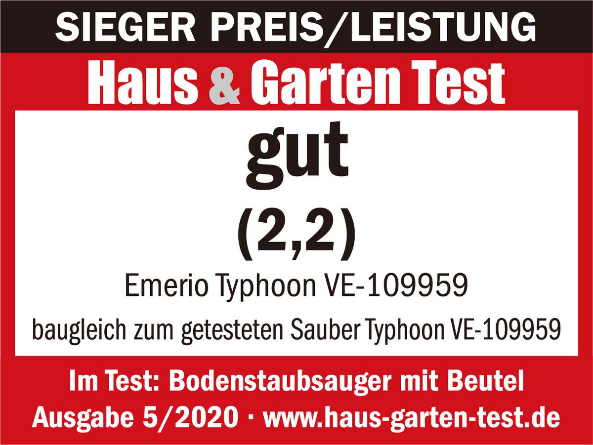 ODKURZACZ PODŁOGOWY VACUUM CLEANER - czarny, Basics, tworzywo sztuczne/metal (23/46,5/30cm) - EMERIO