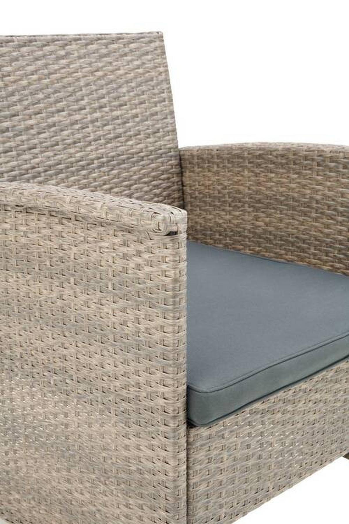 Lounge Garnitura Barbara, Siva - temno siva/črna, Moderno, kovina/umetna masa - Modern Living