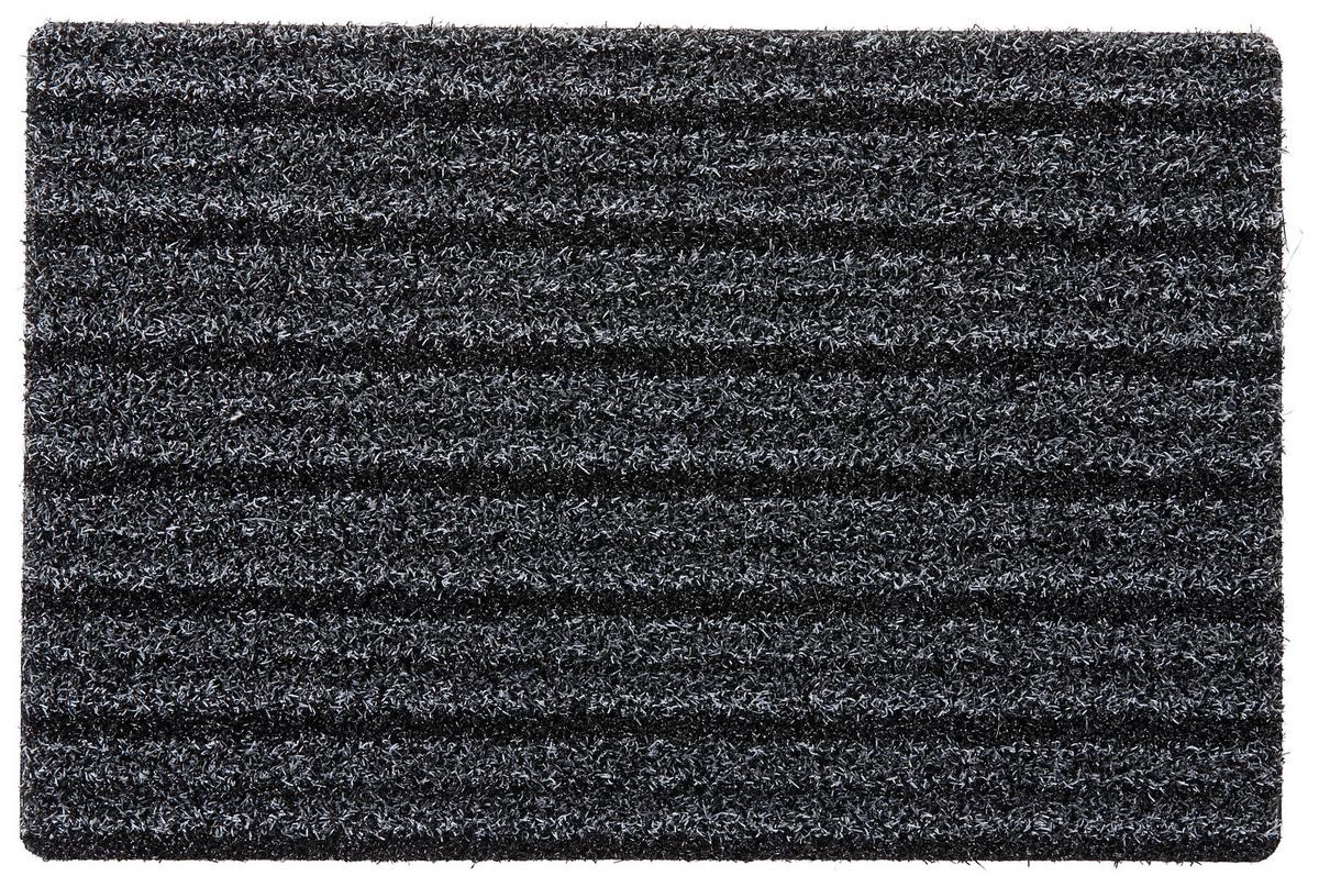 Stufenmatte Alberta in Anthrazit - Anthrazit, Basics, Kunststoff (28/65cm) - Modern Living
