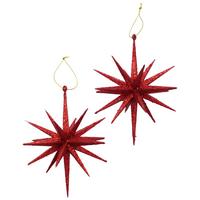 Függődísz Tove - fekete/piros, Basics, műanyag (15/15cm) - Modern Living