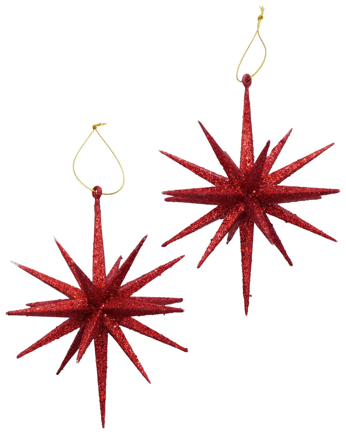 Függődísz Tove - fekete/piros, Basics, műanyag (15/15cm) - Modern Living