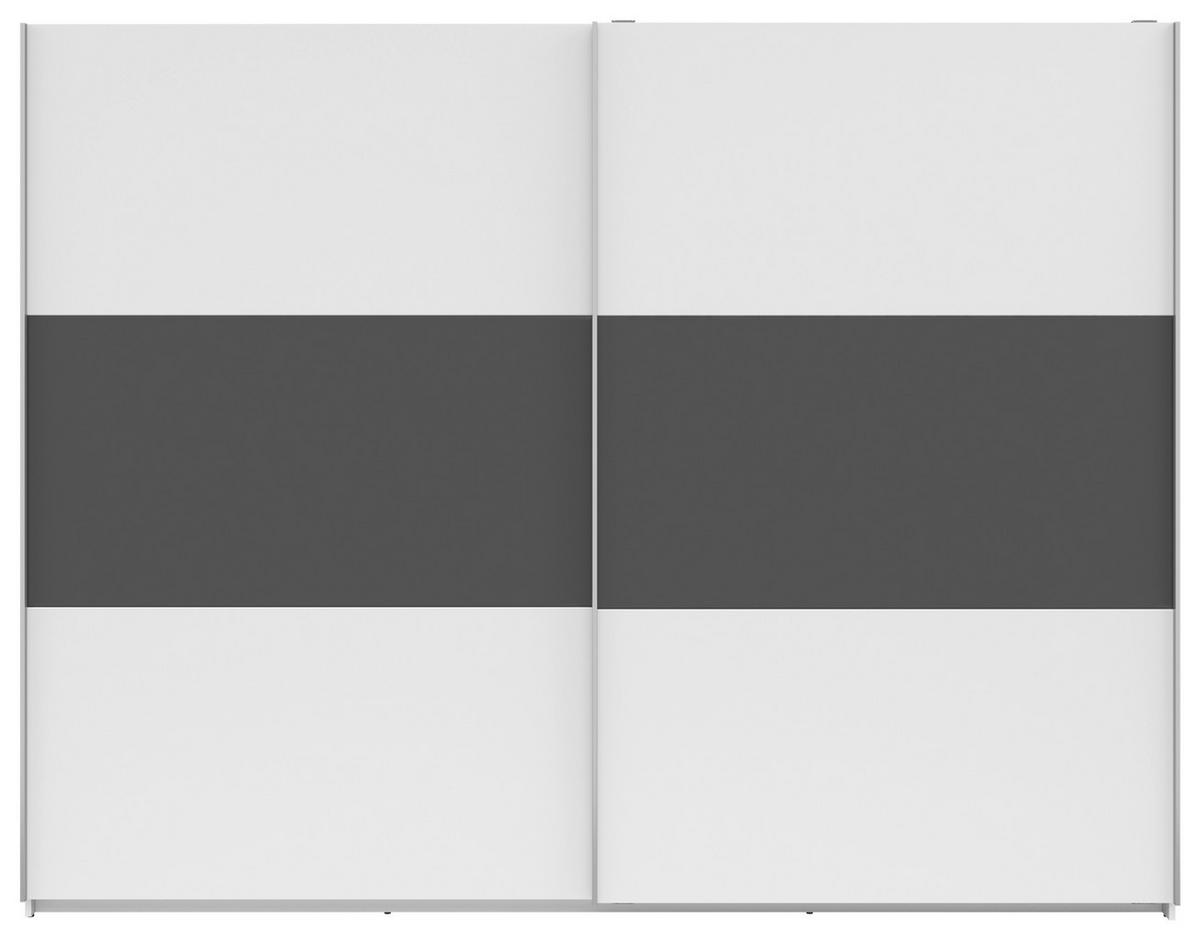 Ormar S Kliznim Vratima Saturn - bijela/boje grafita, Konvencionalno, drvni materijal/metal (270/210/59cm) - Based