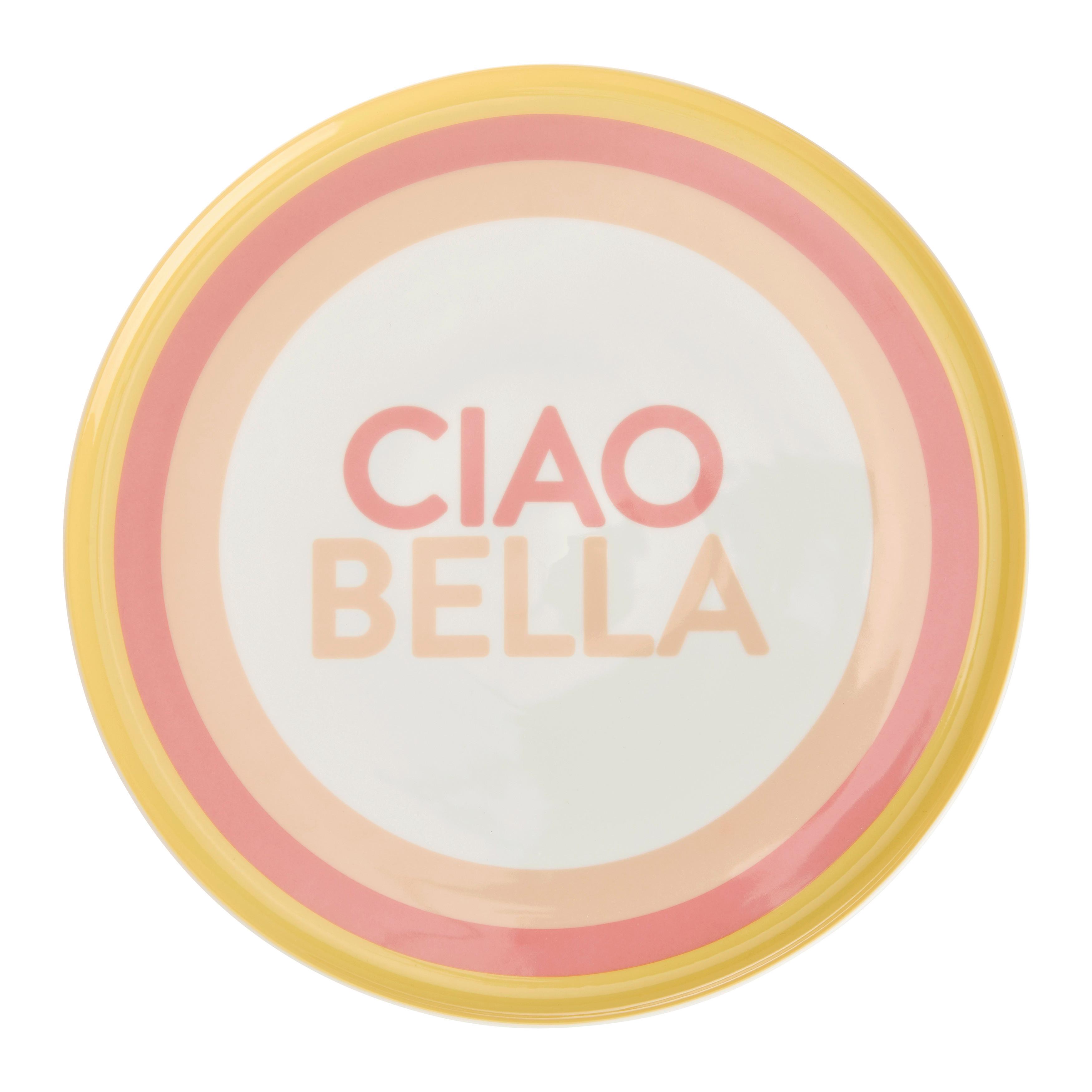 Pizzateller Candy Colors Multicolor Ø ca. 31cm - Hellgelb/Hellgrau, MODERN, Keramik (31/2,4cm) - Mömax