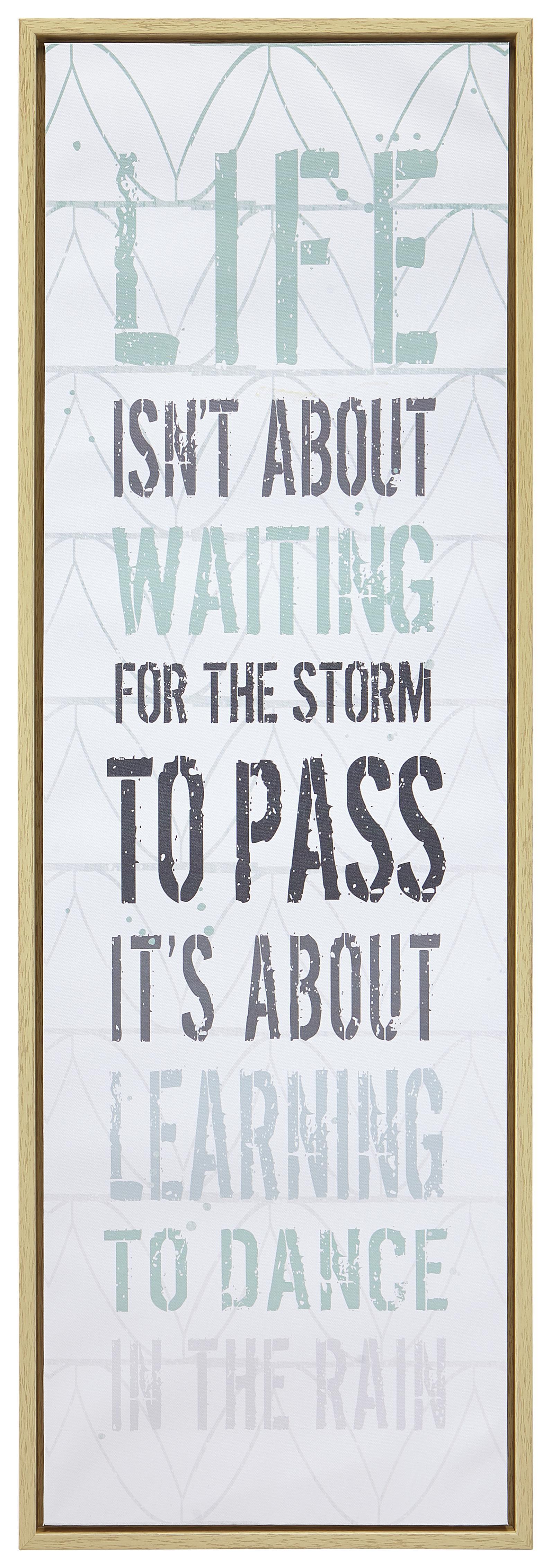 Keilrahmenbild Rene Bunt - Schwarz/Weiß, Kunststoff/Textil (30/90/4cm) - Mömax modern living