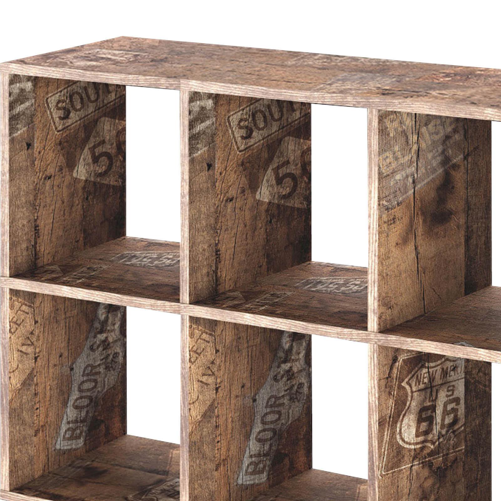 Regal "Pisa" , eiche - Eichefarben, Basics, Holzwerkstoff (56/110/33cm) - MID.YOU