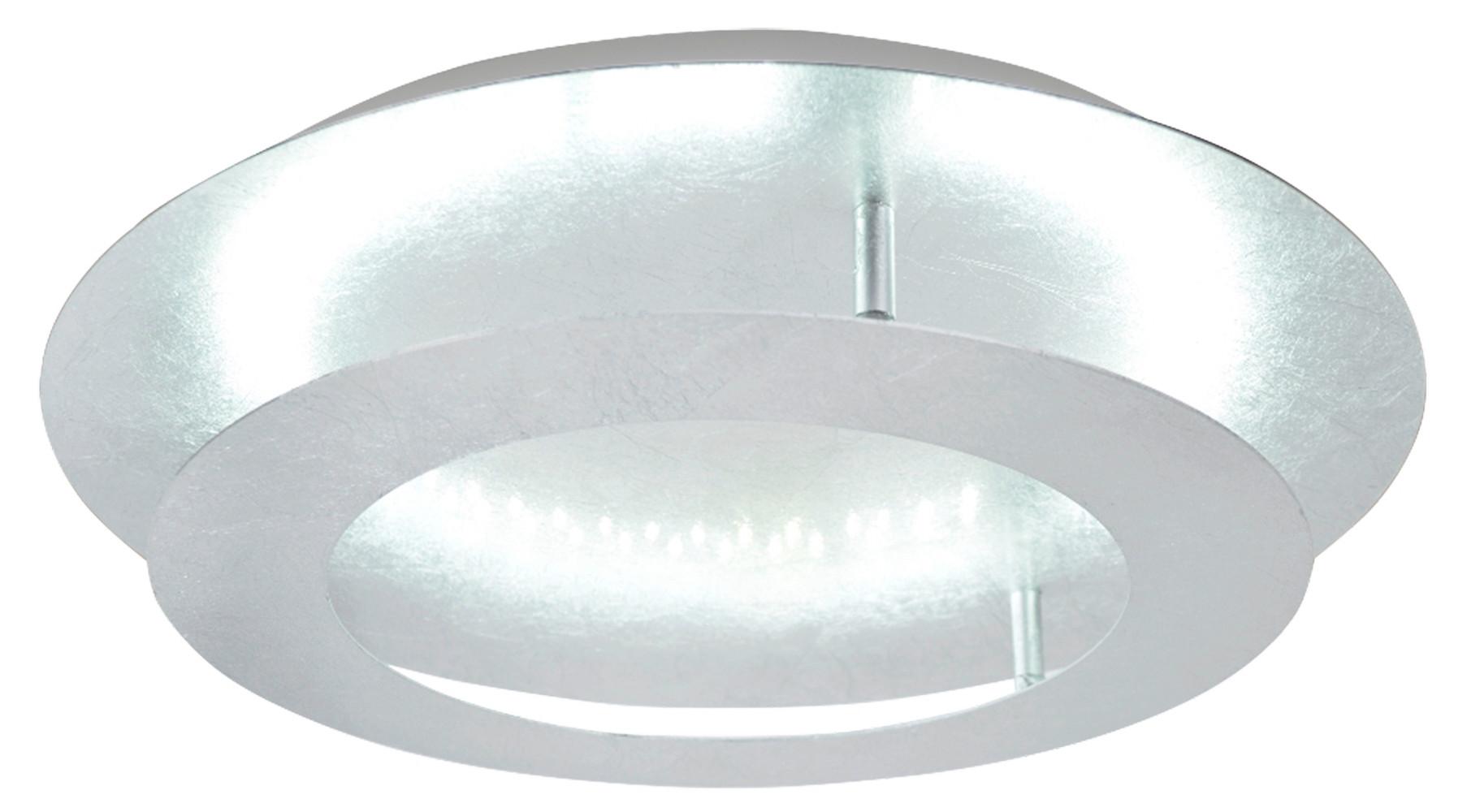Led Stropna Svjetiljka Merle - srebrne boje, Design, metal (40cm)