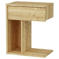 NACHTTISCH TYCHE - Eichefarben, Design, Holzwerkstoff (44,4/55/29,4cm) - MID.YOU