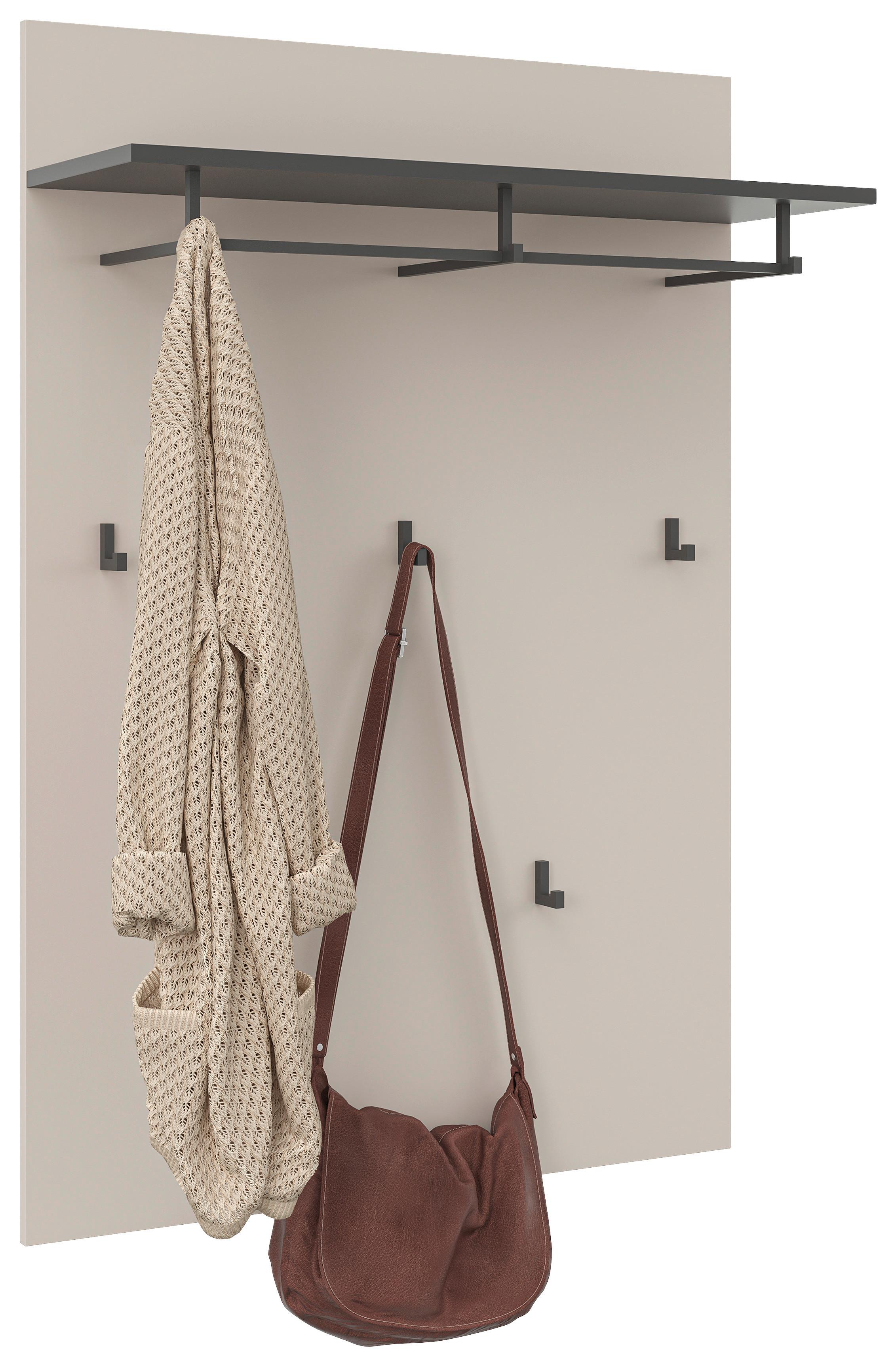 PANEL DO PRZEDPOKOJU LINE - antracytowy/kaszmir, Modern, materiał drewnopochodny (80/115/27cm) - Xora