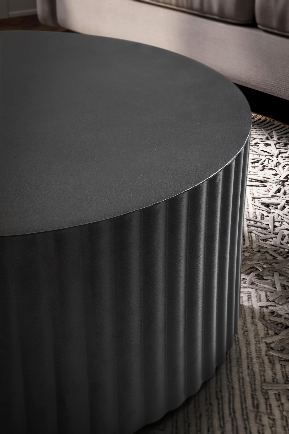COUCHTISCH WL6.760 - Schwarz, Design, Metall (67/67/31cm) - MID.YOU