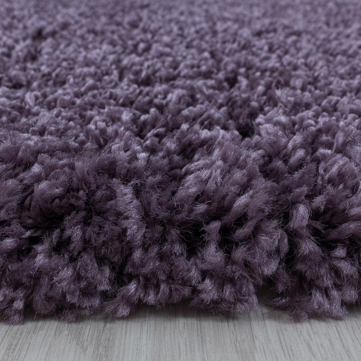 Hochflorteppich Sydney Violett ca. 80x150cm - Violett, Basics, Textil (80/150cm)