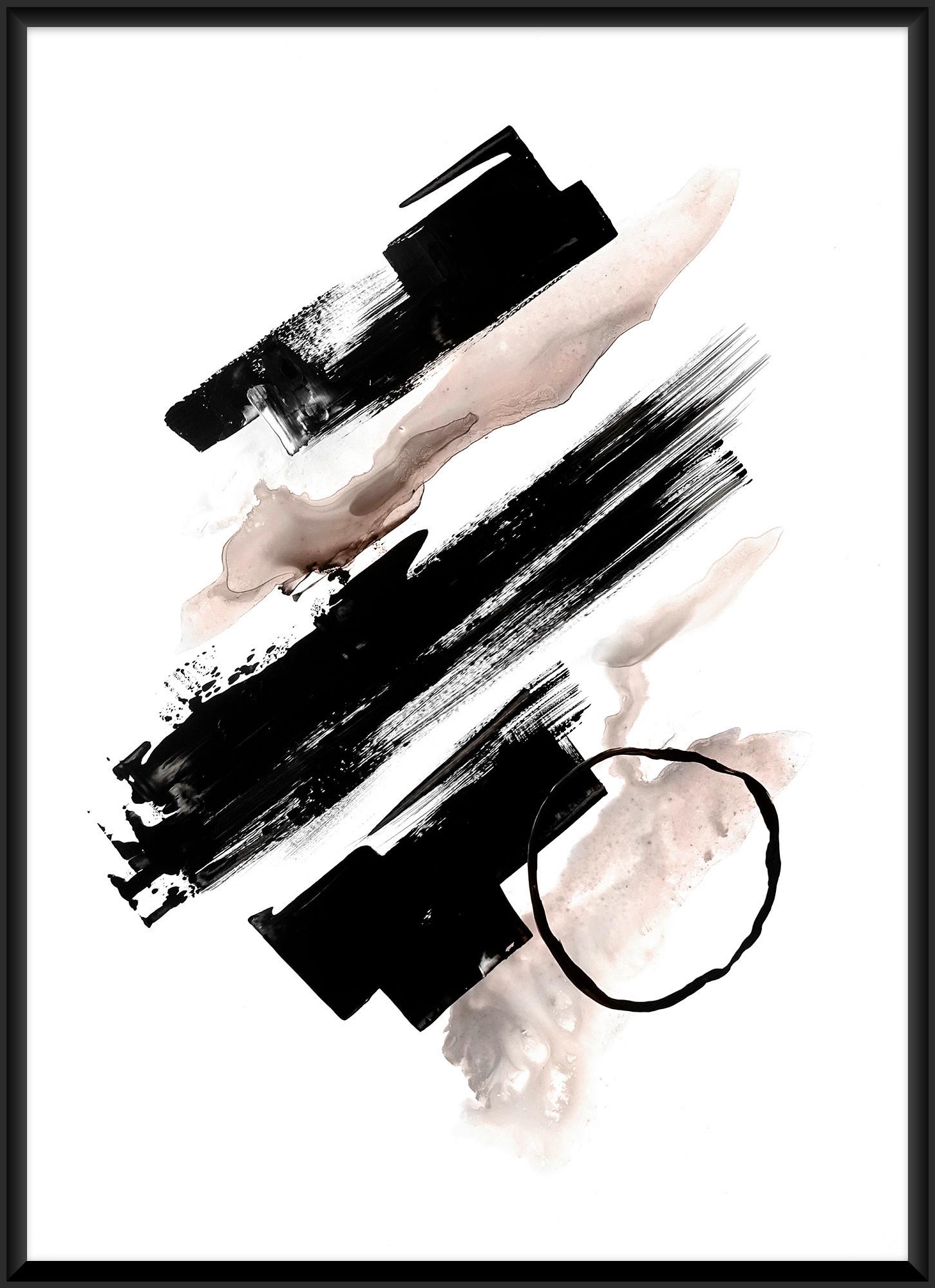 Bild Kenzo Multicolor ca. 50x70cm - Multicolor/Schwarz, Holzwerkstoff/Papier (50/70cm) - Modern Living