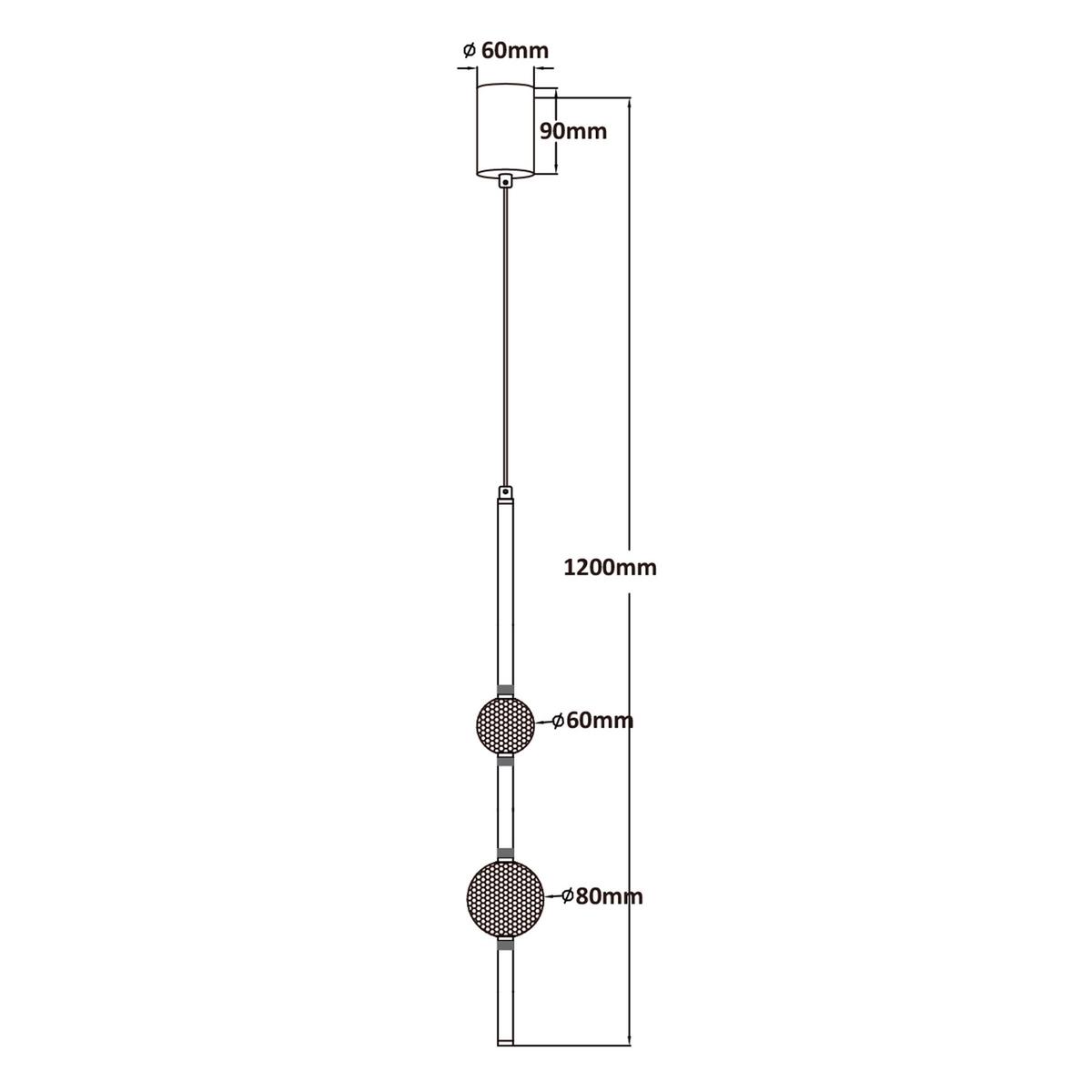 Led-hängeleuchte Lp-719/2pf Gd Vaku - Goldfarben, Konventionell, Metall (8/8/120cm)