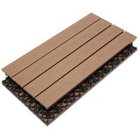 PŁYTKA TARASOWA PREMIUM 6ER SET - kolor drewna tekowego, materiał drewnopochodny (30/60/2,1cm) - Ambia Garden