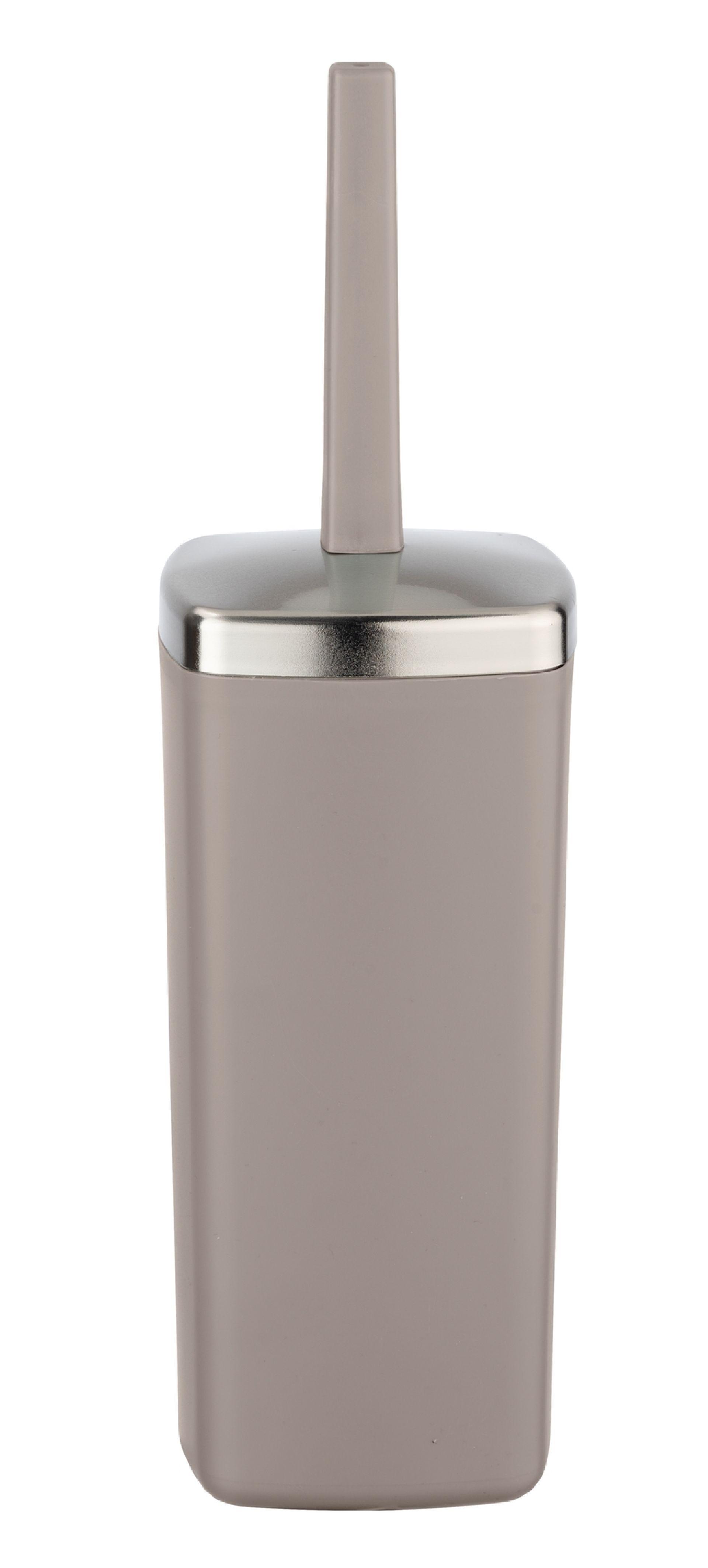 Garnitură perie WC Barcelona - taupe, Modern, plastic (9,6/36,5/9,6cm) - Wenko