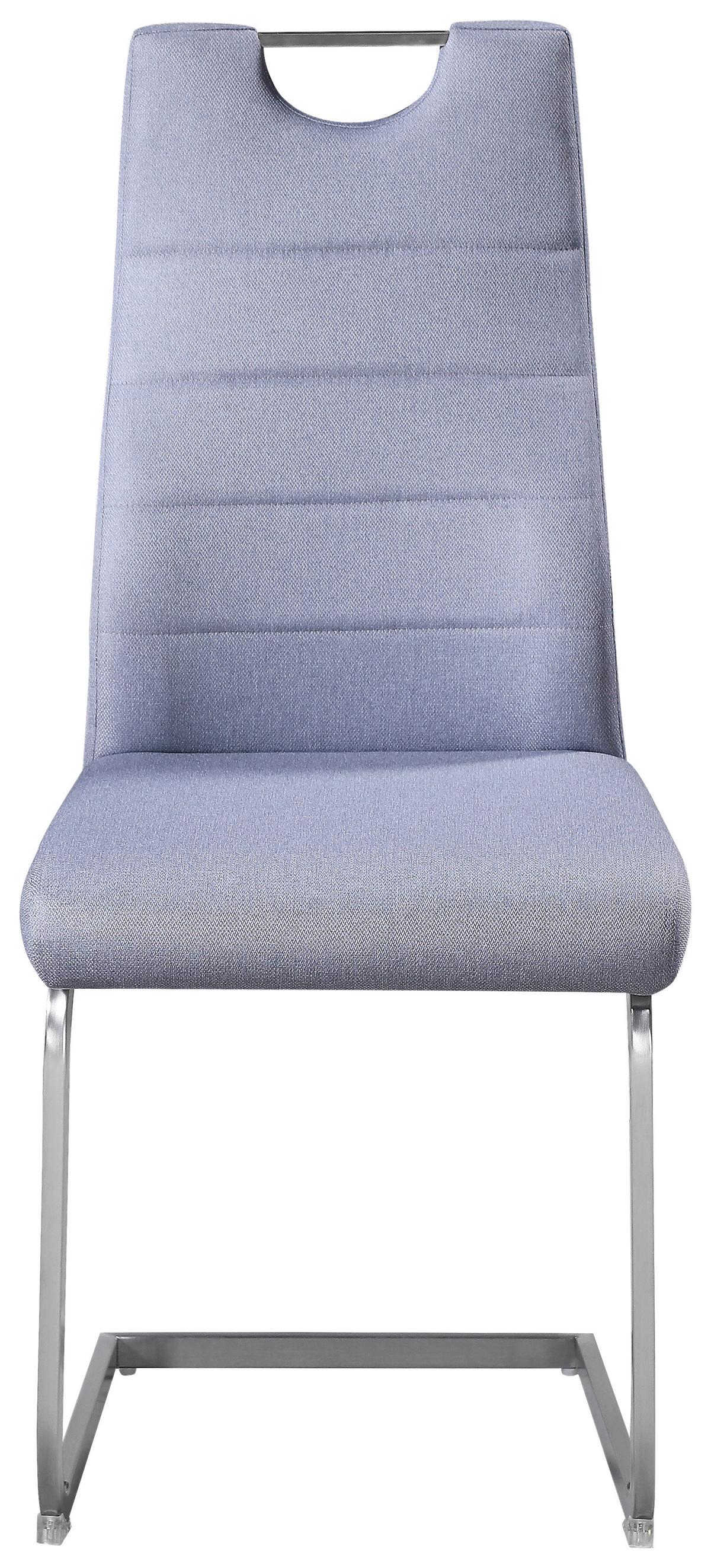 Stolica New York S - siva/boje oplemenjenog čelika, Konvencionalno, metal/tekstil (58/101/44cm) - Modern Living