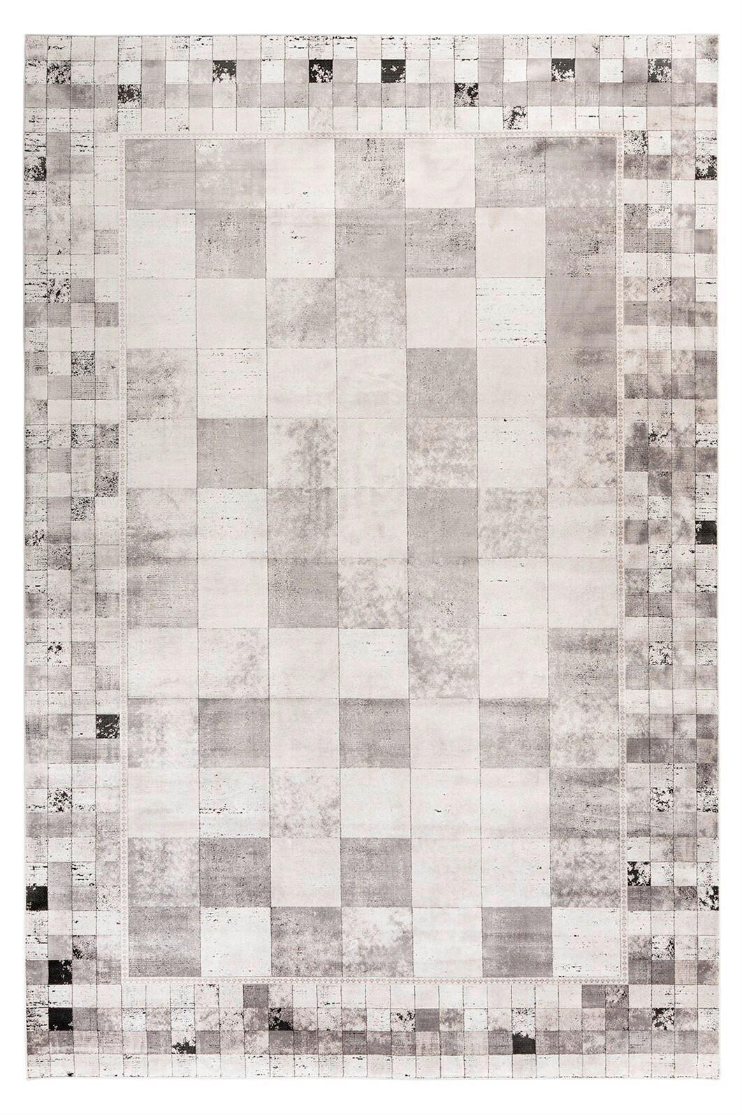 Flachwebeteppich Elles 214 Grau 120cm X 170cm - Grau, Basics, Textil (120/170cm) - Kayoom