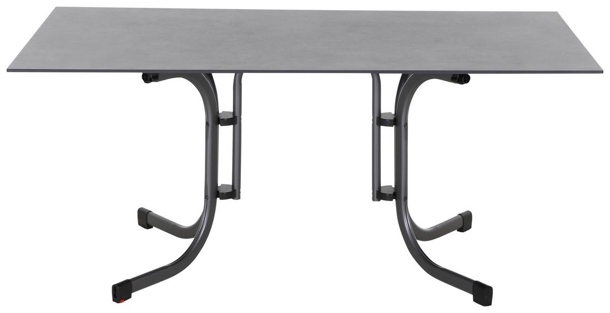 Loungegarnitur 5-tlg Velia aus Metall - Anthrazit/Schwarz, KONVENTIONELL, Keramik/Textil - Siena Garden