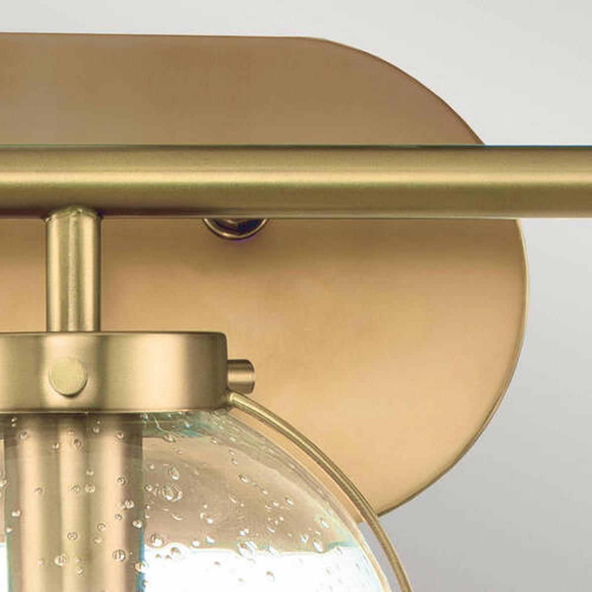 Kupaonska Zidna Svjetiljka Hk-Hollis3-C-Hb-Bath - boje mjeda, Design, staklo/metal (60.0/23/19.3cm) - Elstead Lighting