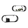 VÄGGHYLLPLAN SET JESSICA -SB- - svart, Modern, metall (43/18/10cm) - Mömax