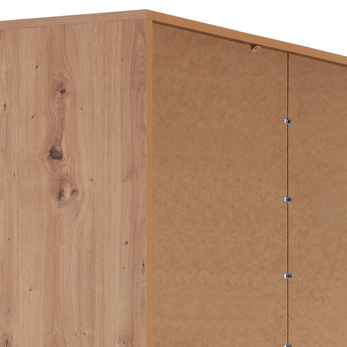 Ormar Kutni Box - bijela/hrast Artisan, Moderno, drvni materijal (120/205/150cm) - Modern Living