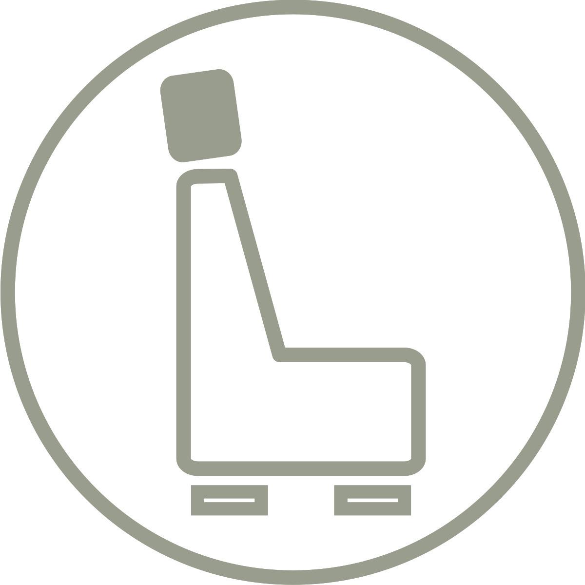 Naslon Za Glavo Focus L - siva, Konvencionalno, kovina/tekstil (50/26cm) - Based