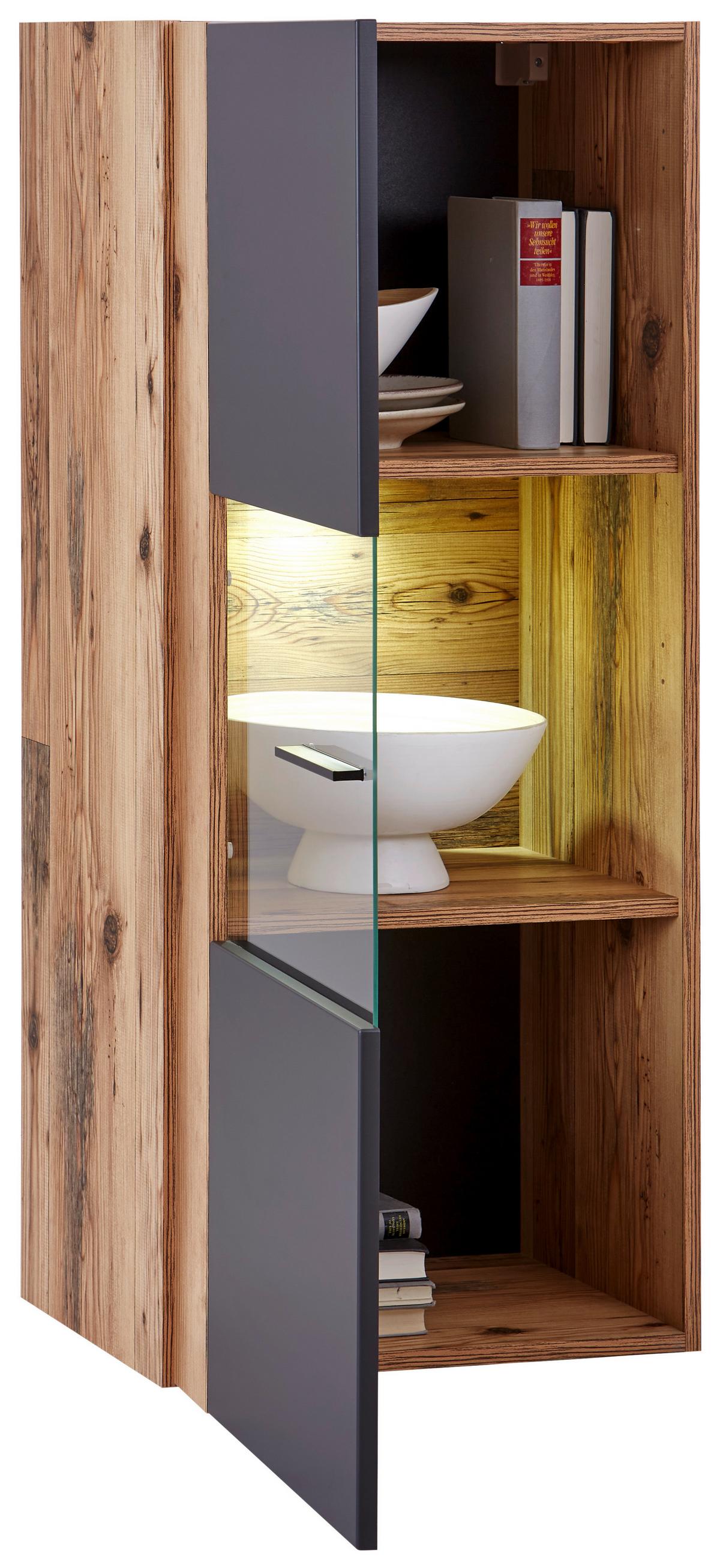 Vitrină suspendată HENRY - Modern, material pe bază de lemn (50/115/35cm) - Mömax