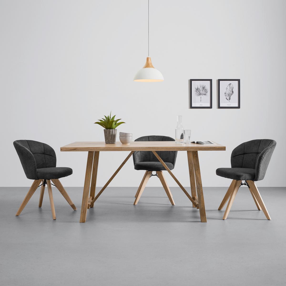 Rustikalna Jedilna Miza Rosa -Trend-, Masiven Mangov Les - svetlo rjava, Trend, les (160/90/76cm) - Livetastic