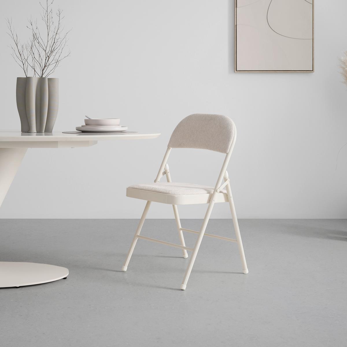 Klappsessel Walter Iii Beige - Beige, Modern, Textil/Metall (47/79/47cm) - Mömax