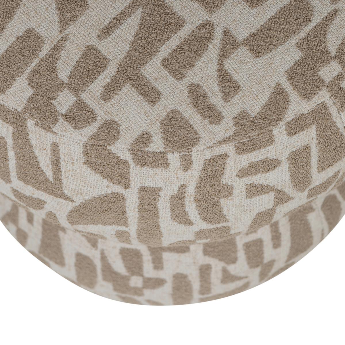 Pouf Anic Sandfarben - Sandfarben, Design, Textil (43/40/43cm) - Livetastic