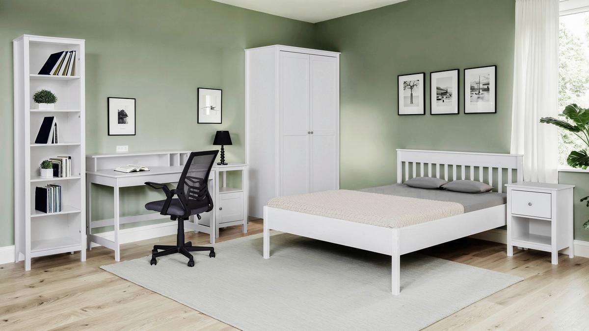 Ágykeret Chilly Home 140 - fehér, Konventionell, fa (140/200cm)