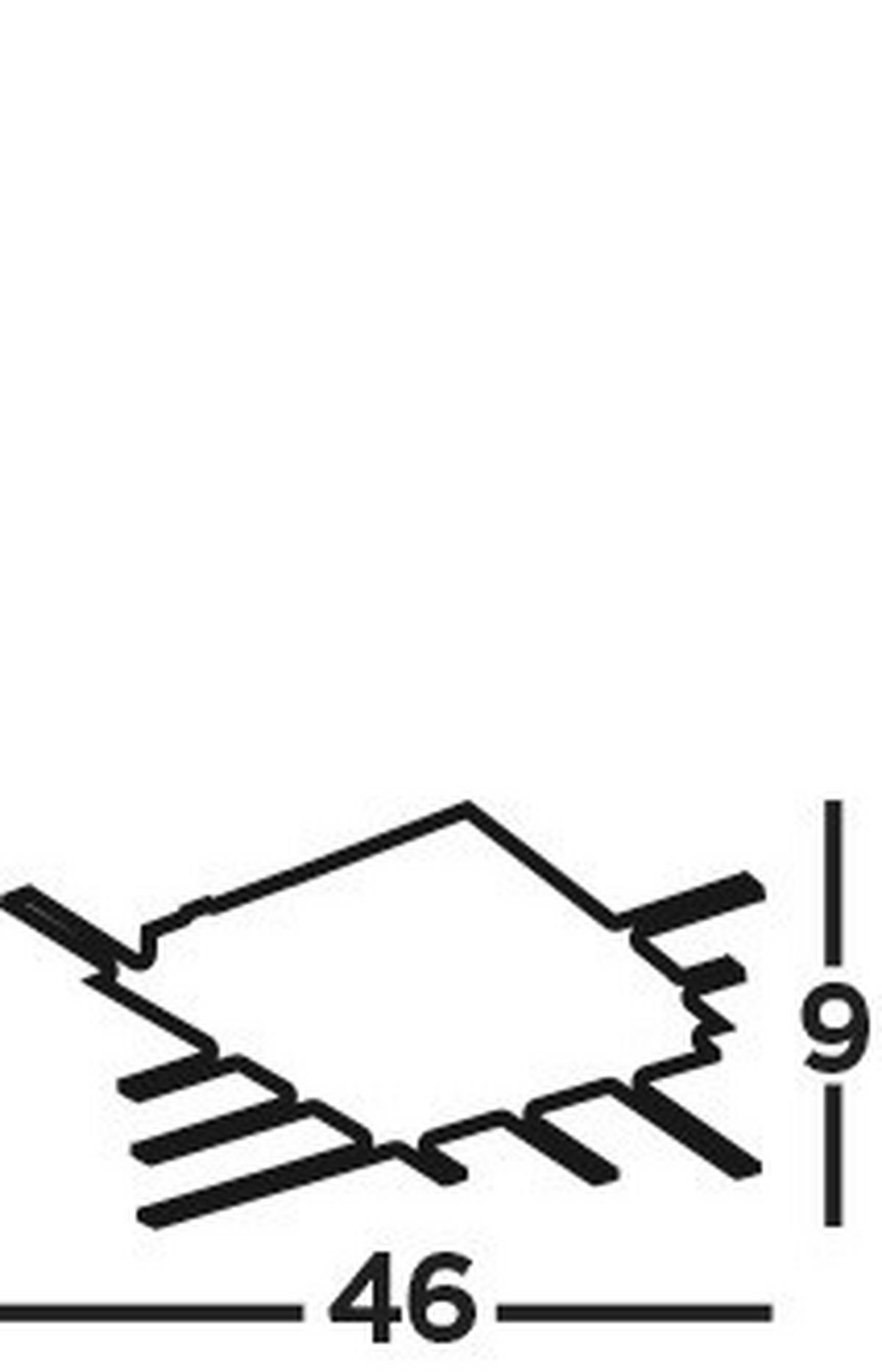 Led Mennyezeti Lámpa 696-6bk - krómszínű/fekete, Design, műanyag/fém (45,5/45,5/8,5cm)