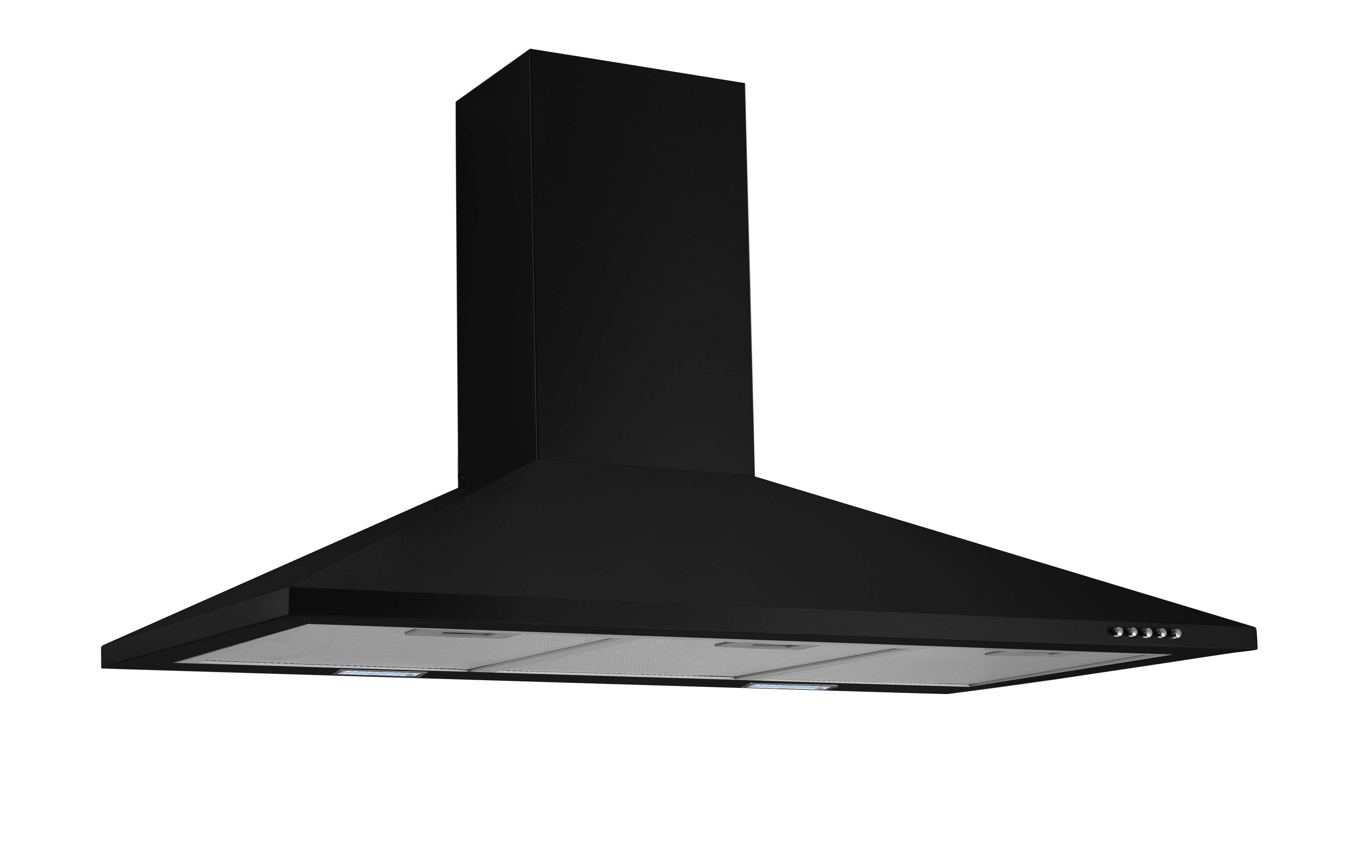 Kuhinjska Napa Karena, 90cm - črna, Basics, kovina (90/58-96/47,5cm) - Respekta