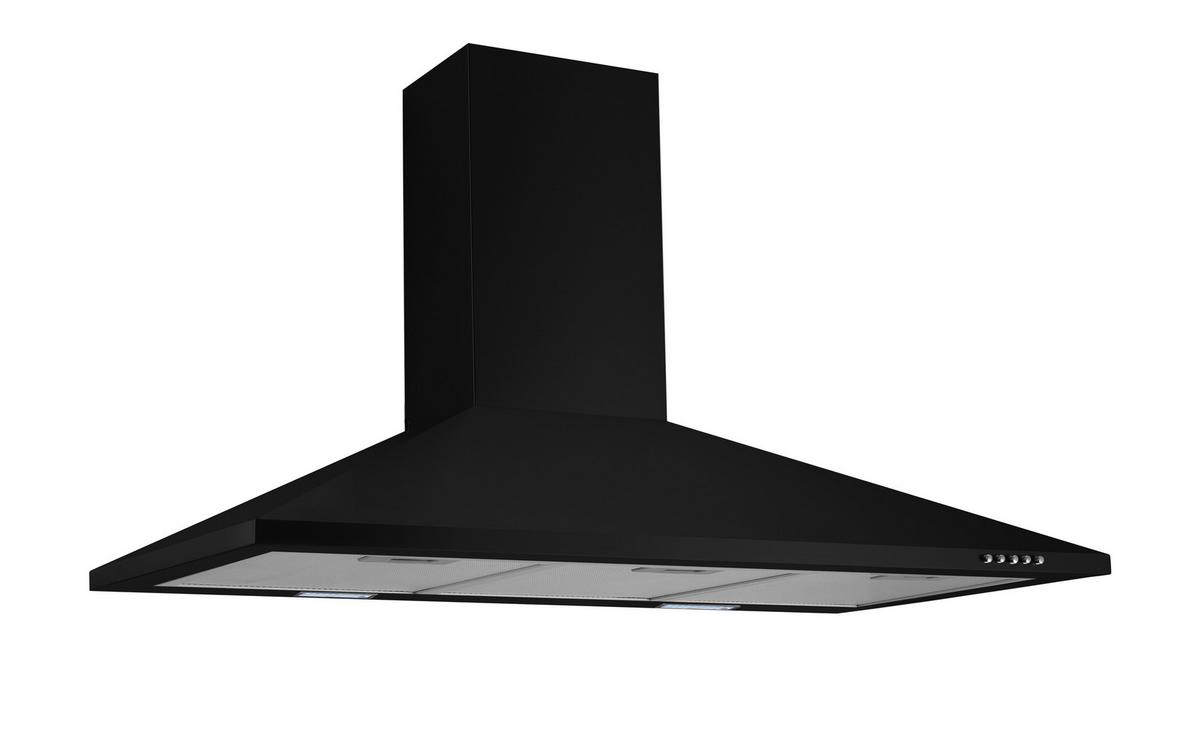 Kuhinjska Napa Karena, 90cm - črna, Basics, kovina (90/58-96/47,5cm) - Respekta