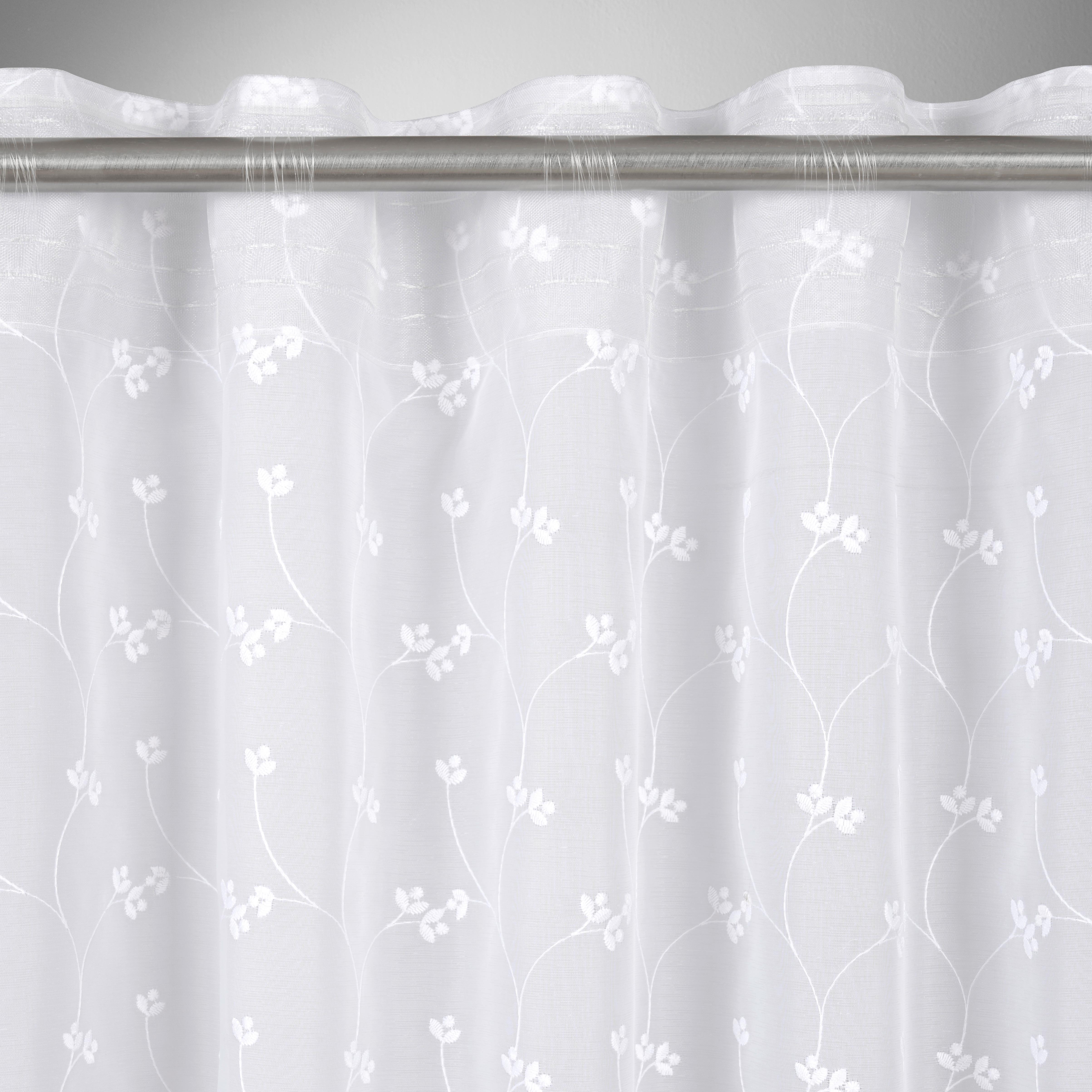 GARDINLÄNGD STELLA - vit, Romantik / Lanthus, textil (140/245cm) - Mömax