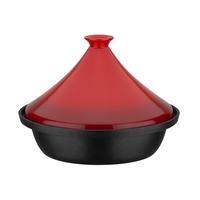 Lonec Za Dušenje Tajine Red - rdeča/črna, Basics, kovina/keramika (30cm) - GSW