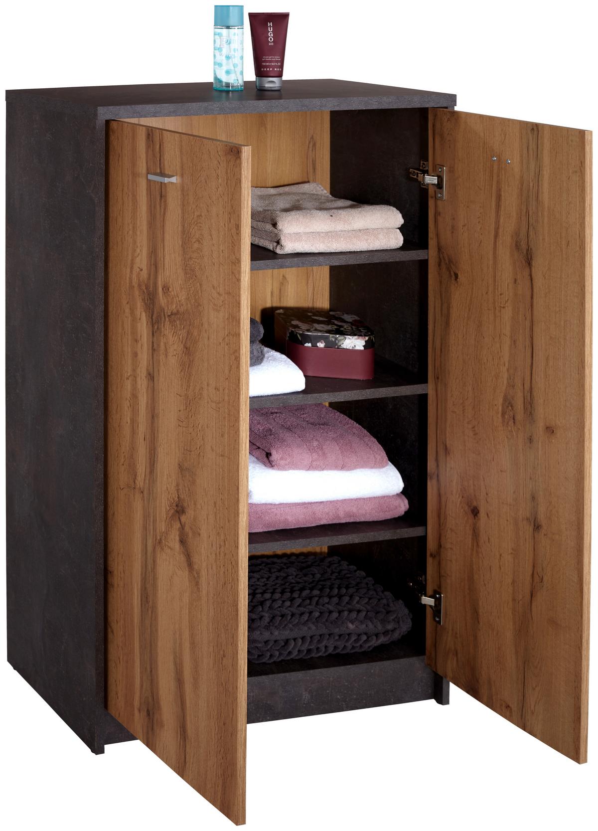 Komoda 4-You Yuk07 - siva/boje hrasta, Moderno, drvni materijal (74/111.4/34,6cm) - Modern Living
