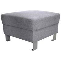 HOKER TIM - EXKLUSIV- - kolor srebrny/jasnoszary, Design, metal/tkanina (62/41/62cm) - Xora