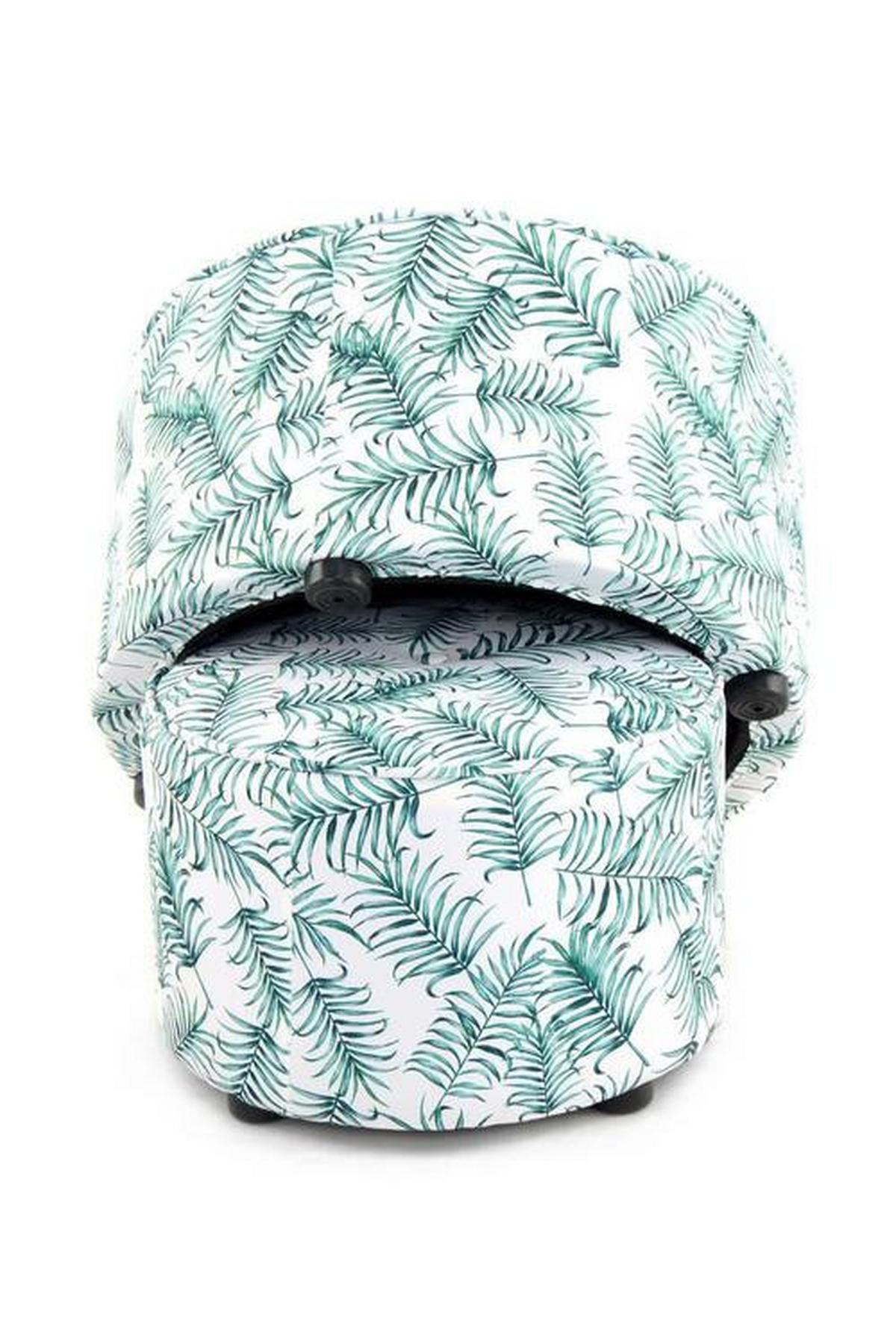 Ülőkeszett Rjgfn - fehér/zöld, Basics, műanyag/textil (45+58cm) - Kayoom